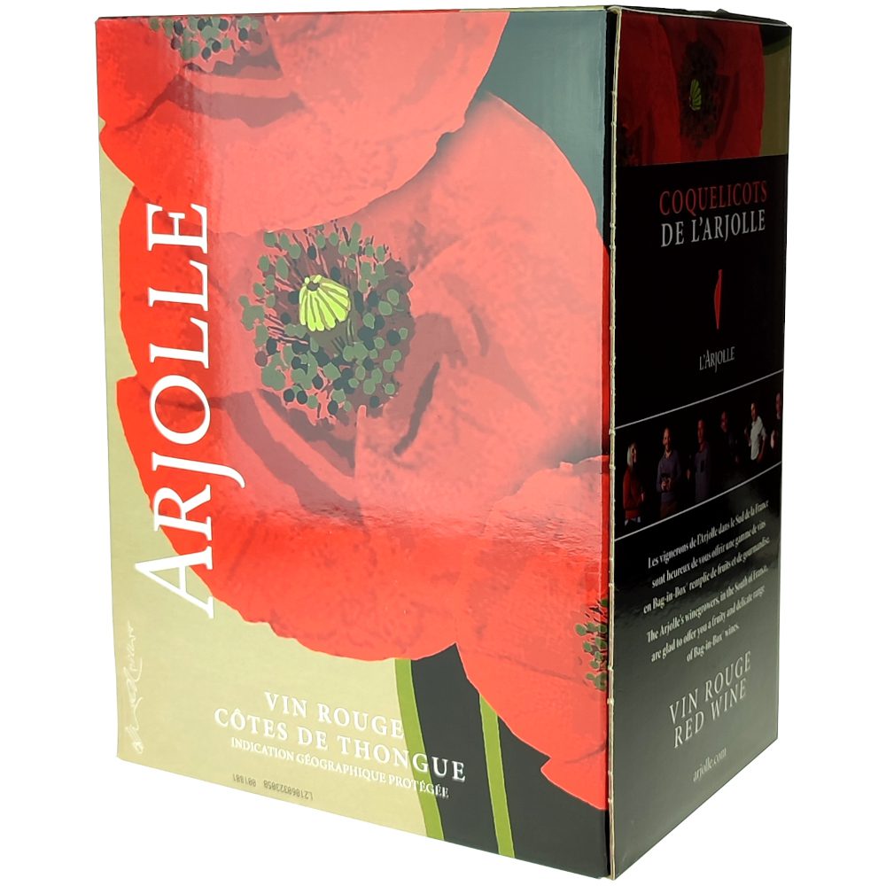 IGP Côtes de Thongue Coquelicots de L'Arjolle BIB 5L Domaine de L'Arjolle